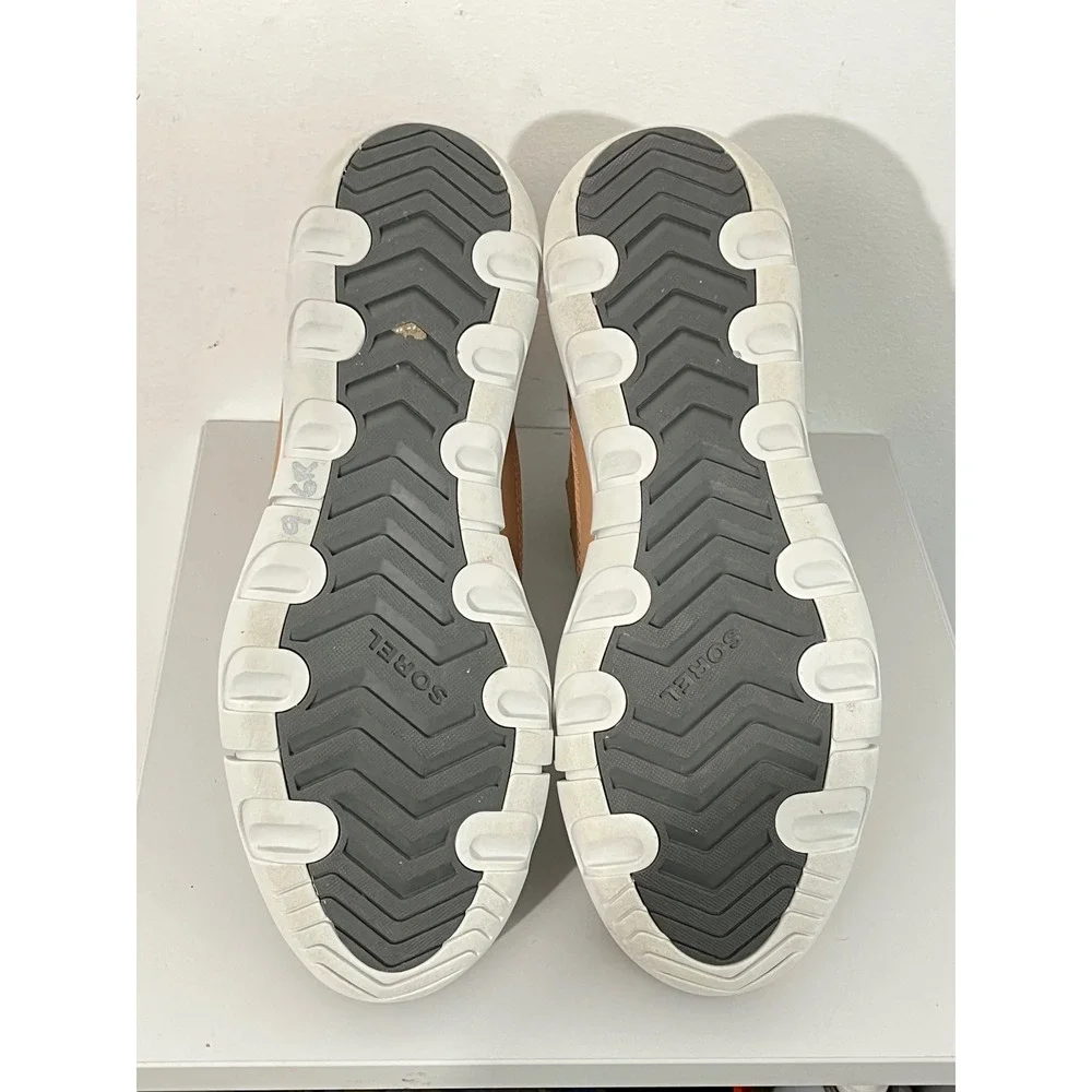 Sorel Explorer II Joan Boots Women 11 Tan Grey Waterproof Suede Faux Fur NL5069‎